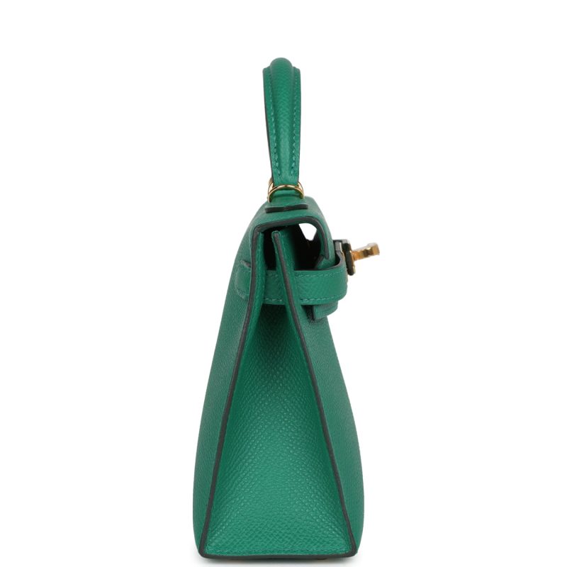 Hermes Kelly Sellier 20 Vert Vertigo Epsom Gold Hardware - Image 4