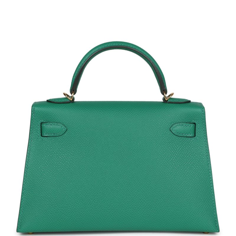Hermes Kelly Sellier 20 Vert Vertigo Epsom Gold Hardware - Image 5