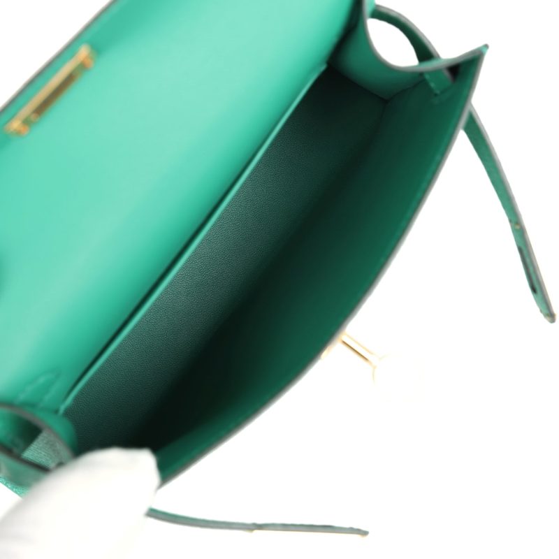 Hermes Kelly Sellier 20 Vert Vertigo Epsom Gold Hardware - Image 8