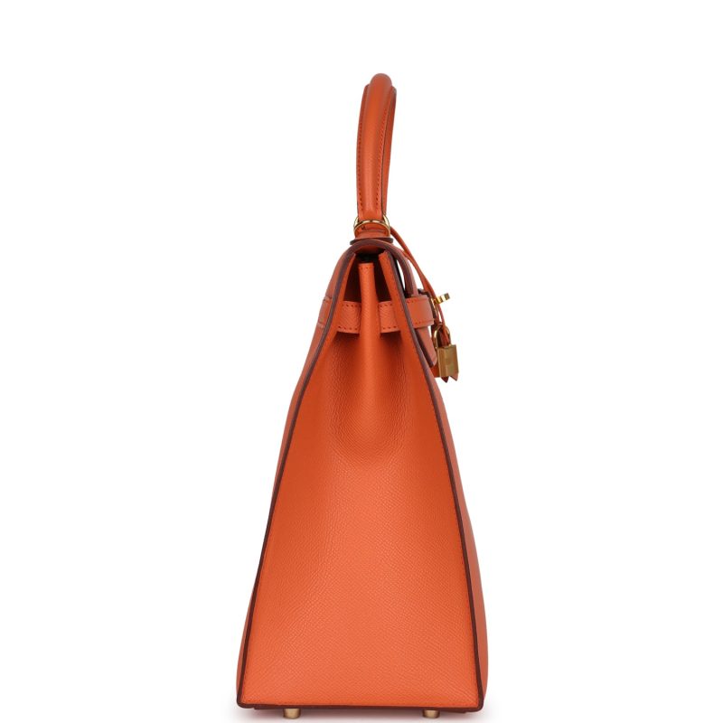 Hermes Kelly Sellier 35 Mango Epsom Gold Hardware - Image 4