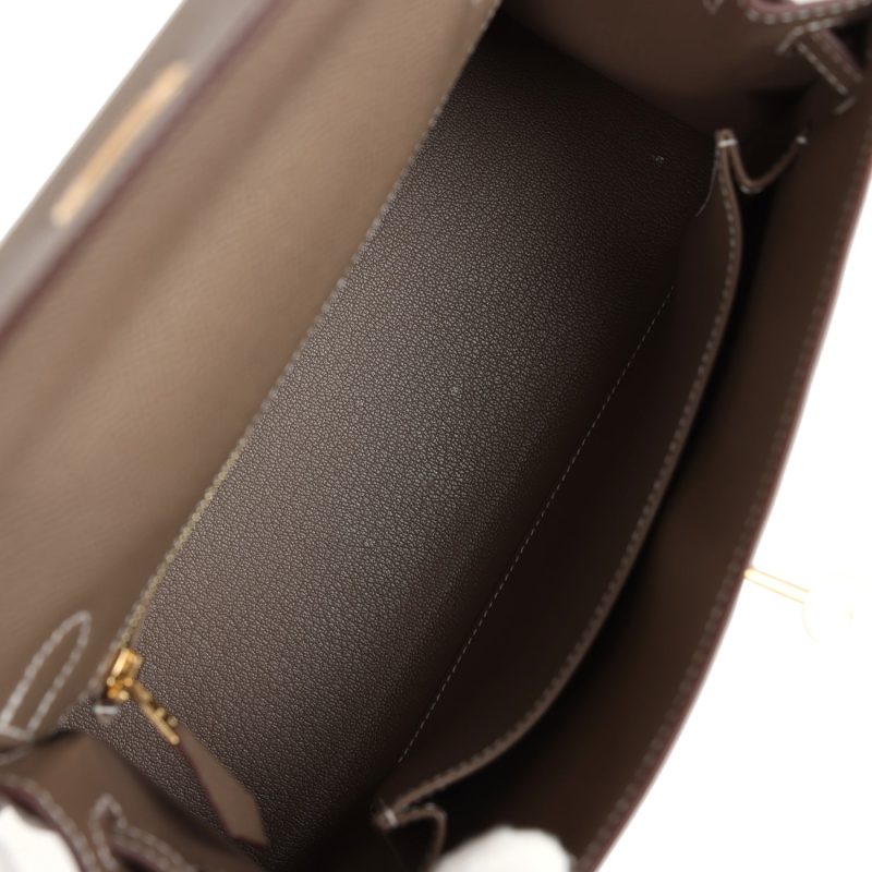 Hermes Kelly Sellier 25 Etoupe Epsom Gold Hardware - Image 8