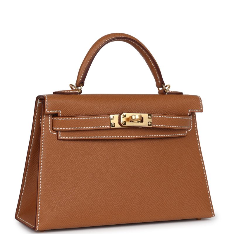 Hermes Kelly Sellier 20 Gold Epsom Gold Hardware - Image 2