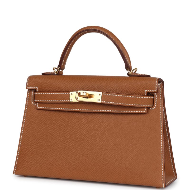 Hermes Kelly Sellier 20 Gold Epsom Gold Hardware - Image 3