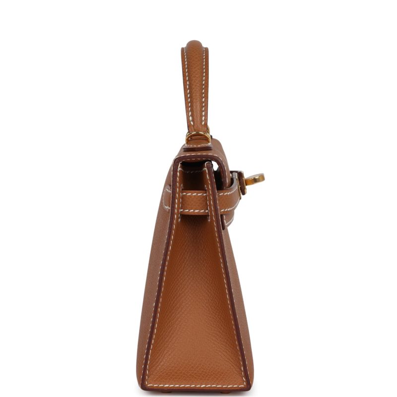Hermes Kelly Sellier 20 Gold Epsom Gold Hardware - Image 4