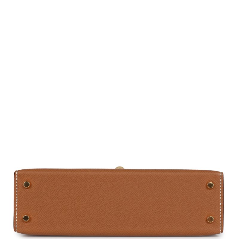 Hermes Kelly Sellier 20 Gold Epsom Gold Hardware - Image 6