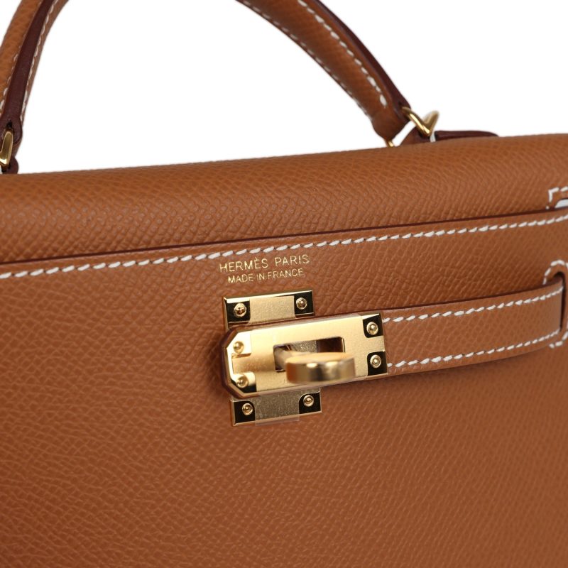 Hermes Kelly Sellier 20 Gold Epsom Gold Hardware - Image 7