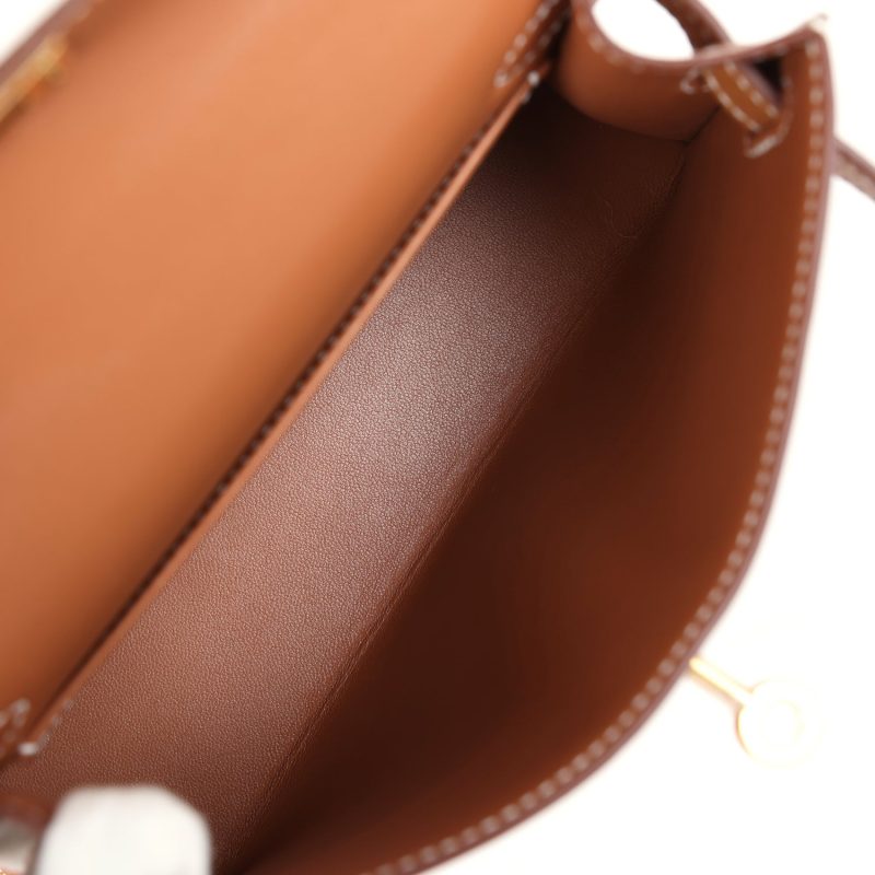 Hermes Kelly Sellier 20 Gold Epsom Gold Hardware - Image 8