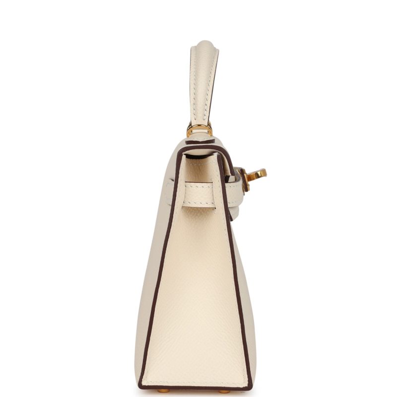 Hermes Kelly Sellier 20 Nata Epsom Gold Hardware - Image 4