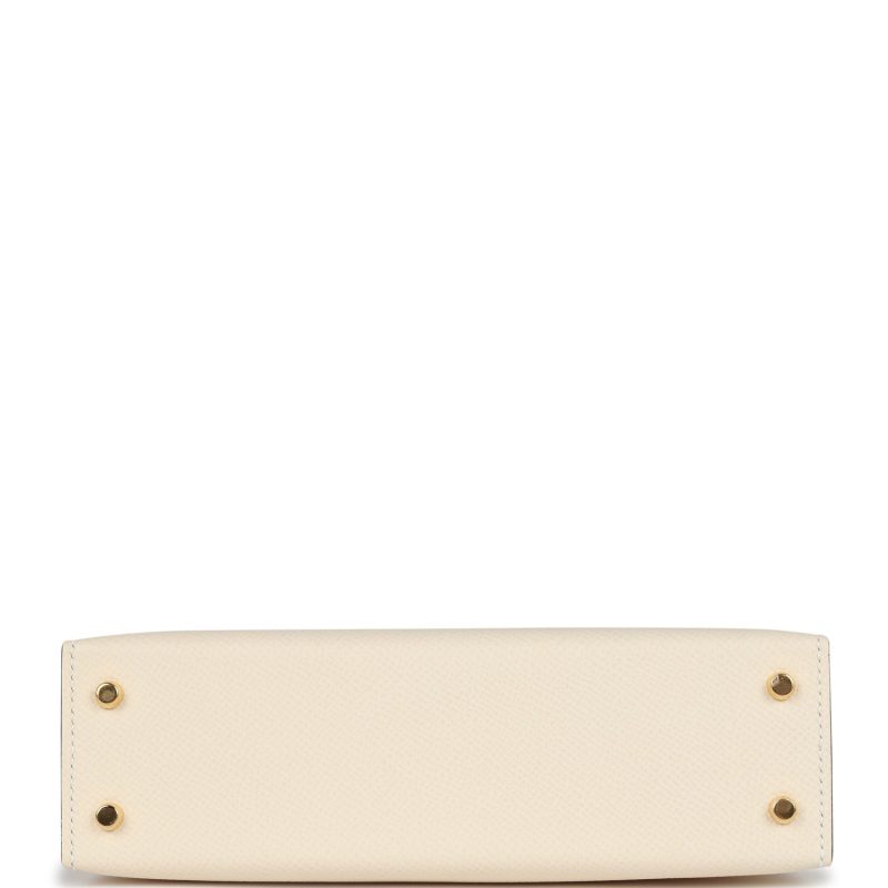 Hermes Kelly Sellier 20 Nata Epsom Gold Hardware - Image 6