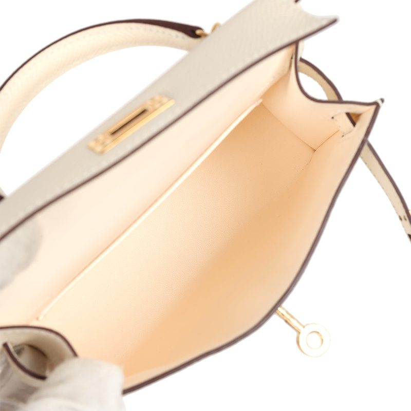 Hermes Kelly Sellier 20 Nata Epsom Gold Hardware - Image 8