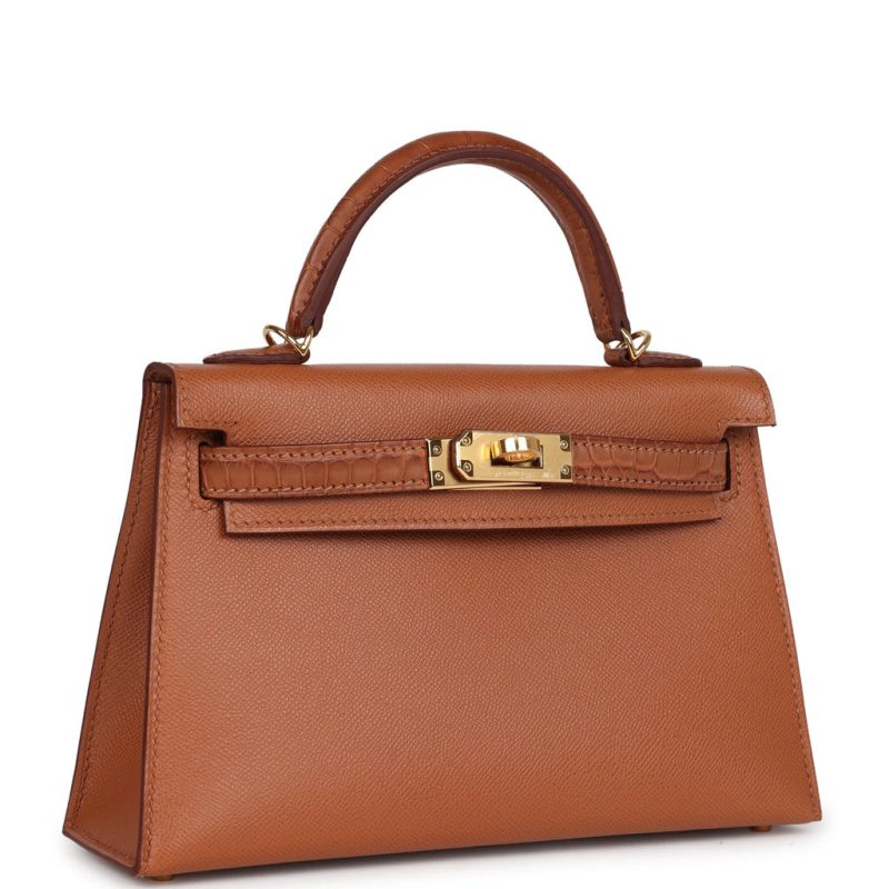 Hermes Kelly Sellier 20 Gold Madame and Matte Alligator Touch Gold Hardware - Image 2