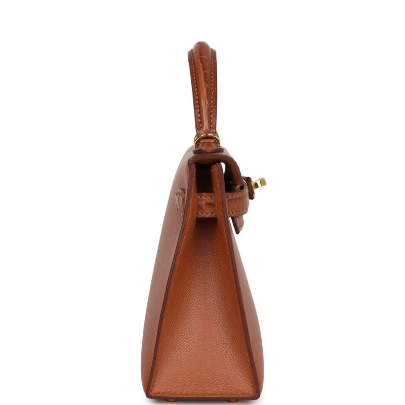 Hermes Kelly Sellier 20 Gold Madame and Matte Alligator Touch Gold Hardware - Image 3