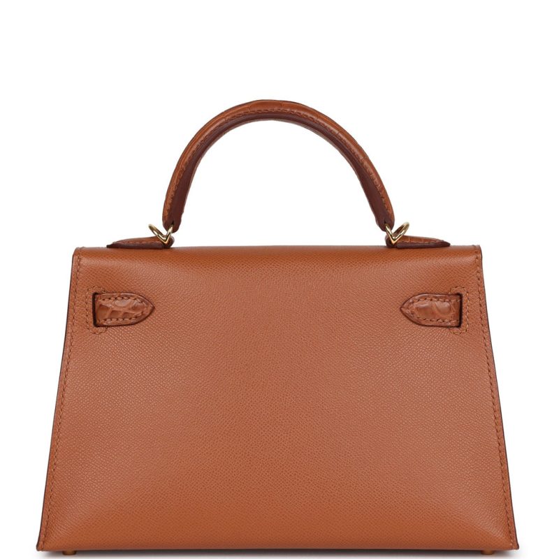 Hermes Kelly Sellier 20 Gold Madame and Matte Alligator Touch Gold Hardware - Image 4