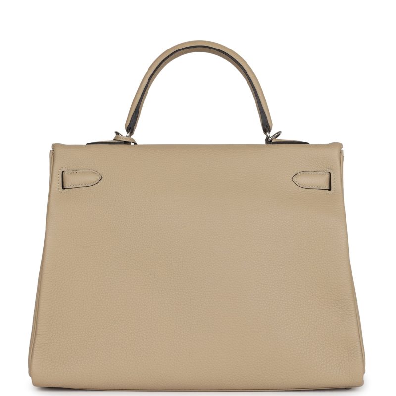 Hermes Kelly Retourne 35 Trench Togo Palladium Hardware - Image 4