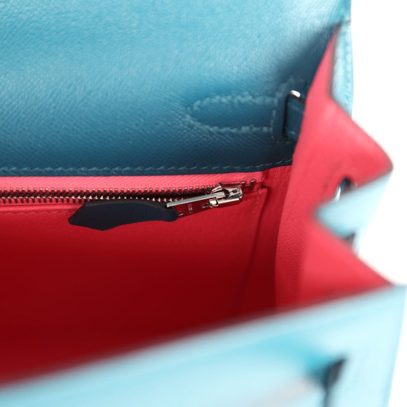 Hermes Kelly Sellier 25 Vert Bosphore Verso Madame Palladium Hardware - Image 8
