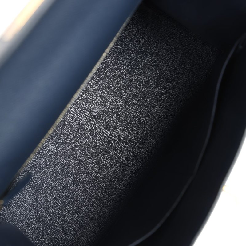 Hermes Kelly Sellier 28 Bleu Indigo Epsom Gold Hardware - Image 7