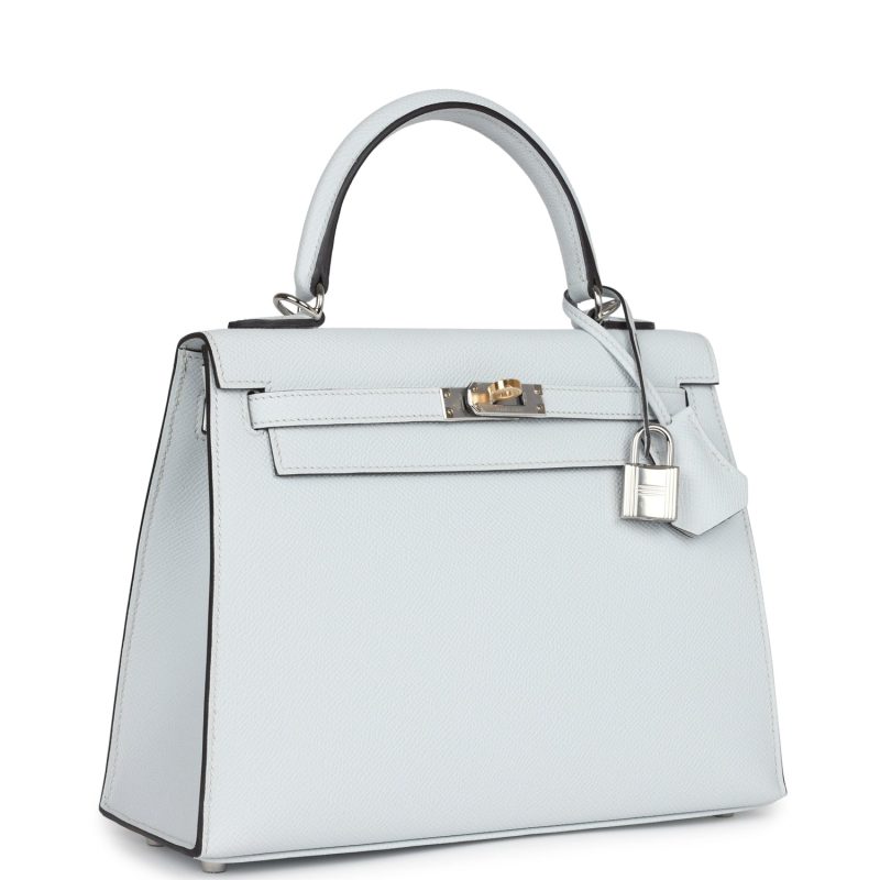 Hermes Kelly Sellier 25 Gris Platine Epsom Electrum Hardware - Image 2