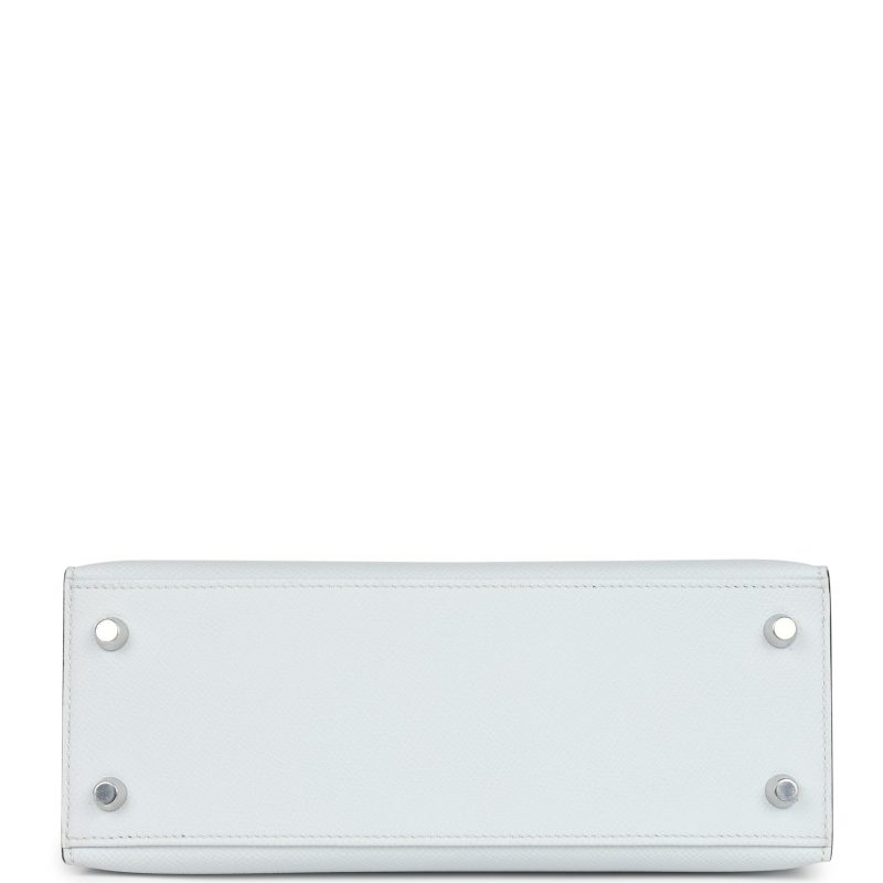 Hermes Kelly Sellier 25 Gris Platine Epsom Electrum Hardware - Image 5