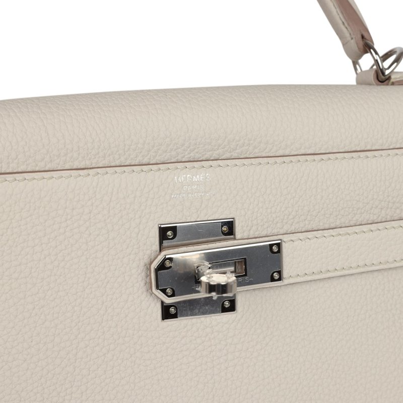 Hermes Kelly Retourne 32 Beton Togo Palladium Hardware - Image 6
