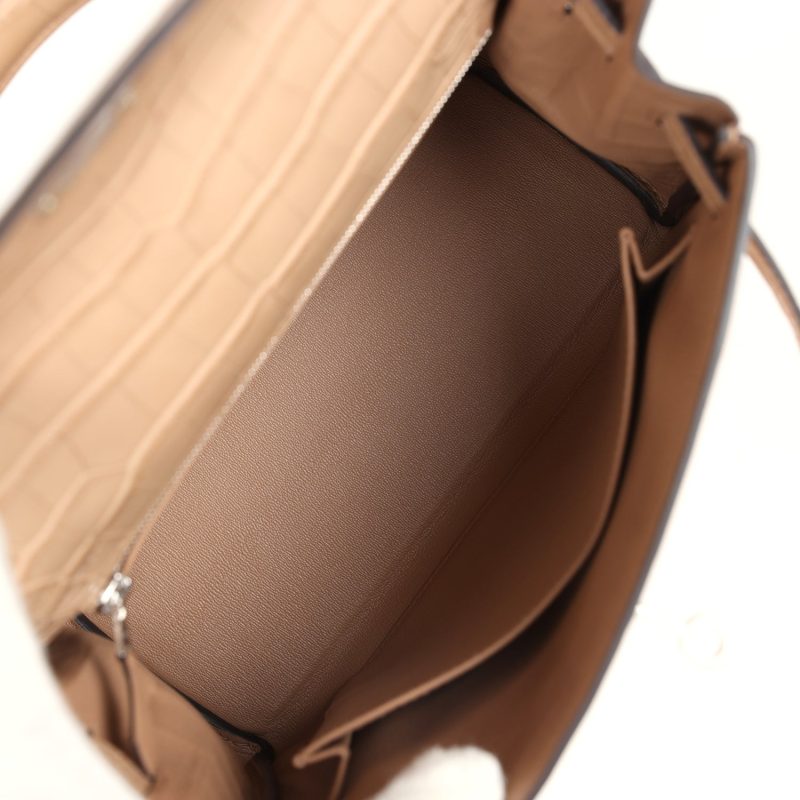 Hermes Kelly Retourne 25 Chai Matte Alligator Palladium Hardware - Image 8