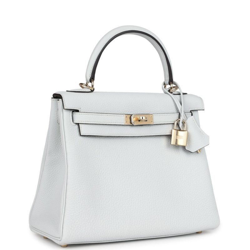 Hermes Kelly Retourne 25 Gris Platine Togo Permabrass Hardware - Image 2