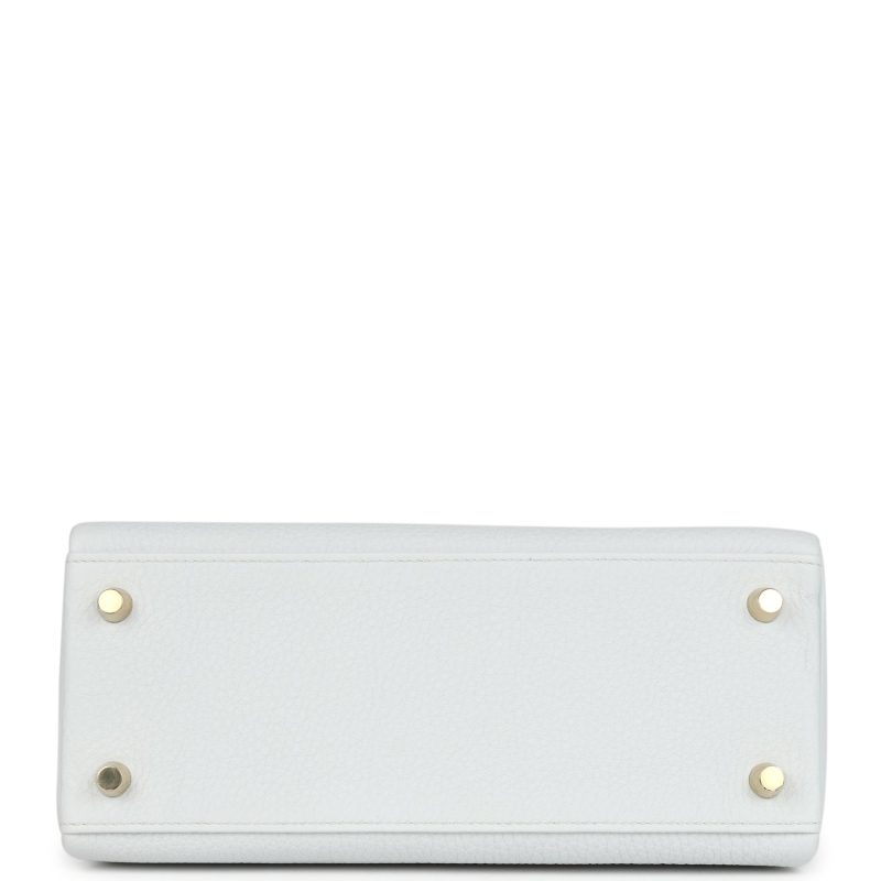 Hermes Kelly Retourne 25 Gris Platine Togo Permabrass Hardware - Image 6