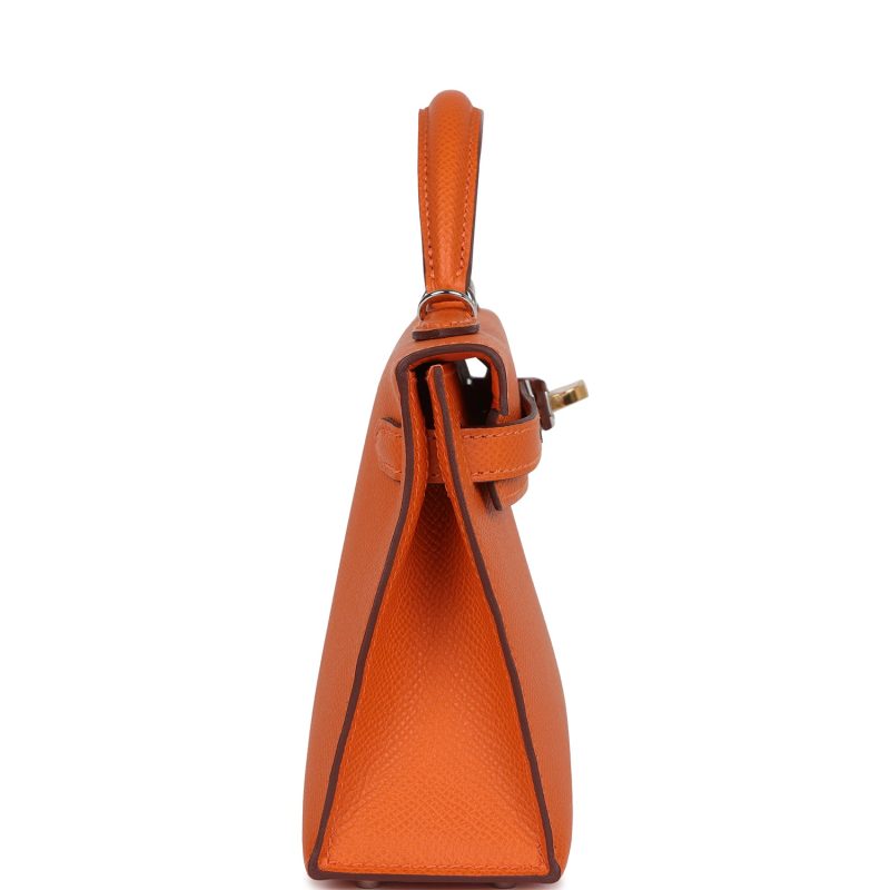 Hermes Kelly Sellier 20 Orange Epsom Electrum Hardware - Image 4