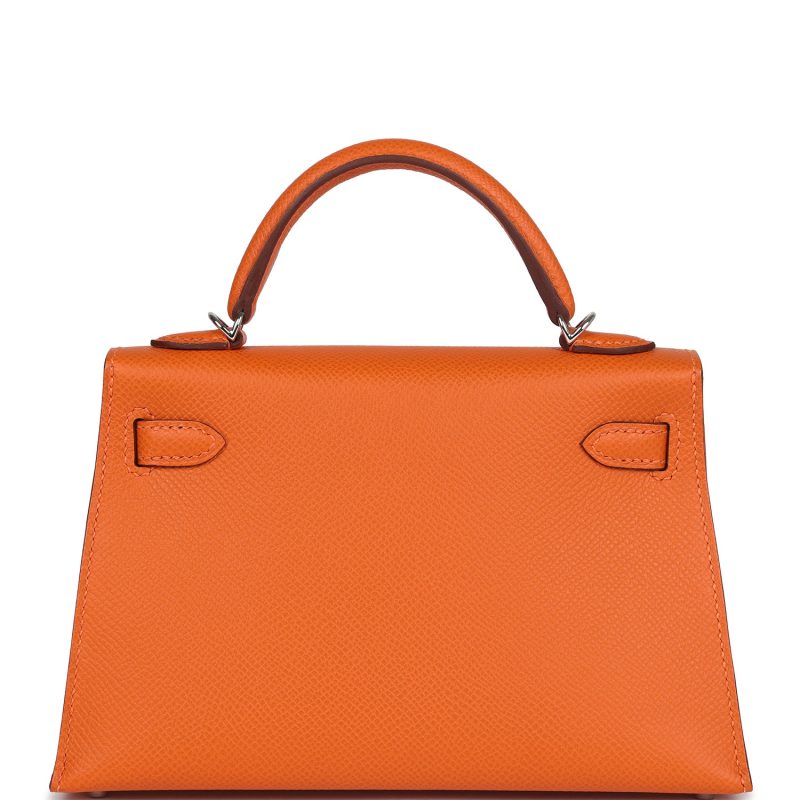 Hermes Kelly Sellier 20 Orange Epsom Electrum Hardware - Image 5