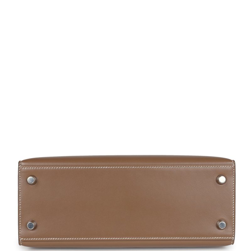 Hermes Kelly Sellier 25 Etoupe Tadelakt Palladium Hardware - Image 5
