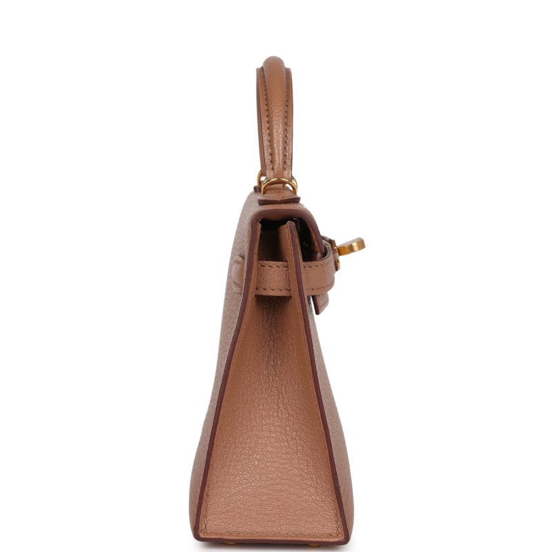 Hermes Kelly Sellier 20 Quebracho Chevre Gold Hardware - Image 3