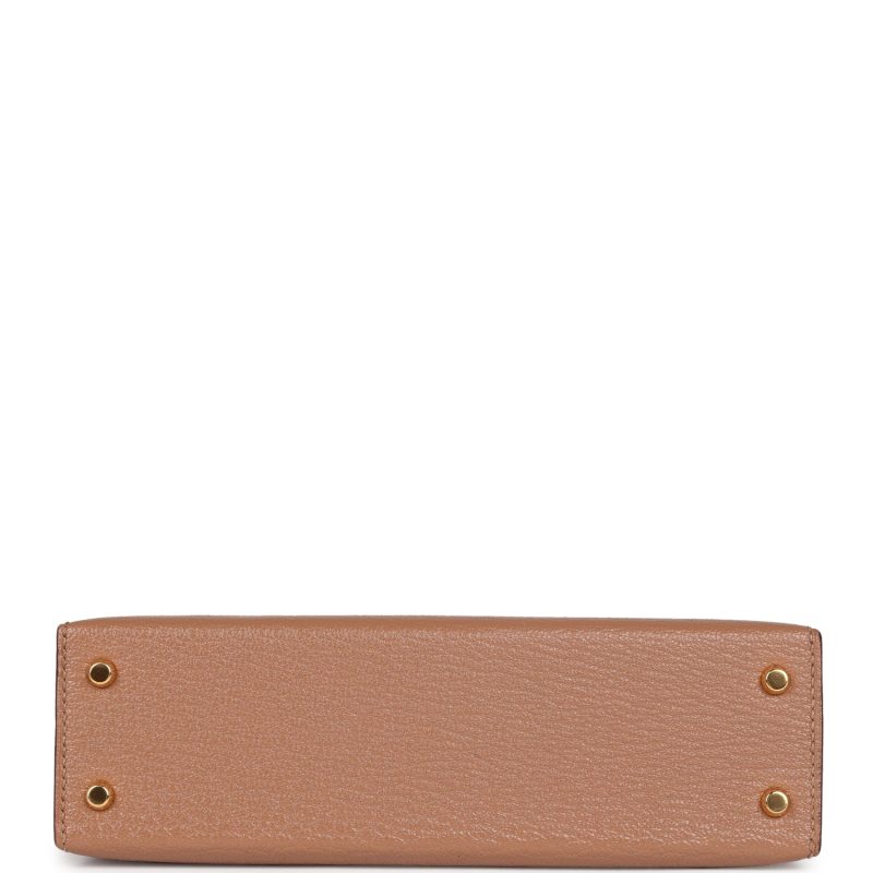 Hermes Kelly Sellier 20 Quebracho Chevre Gold Hardware - Image 5