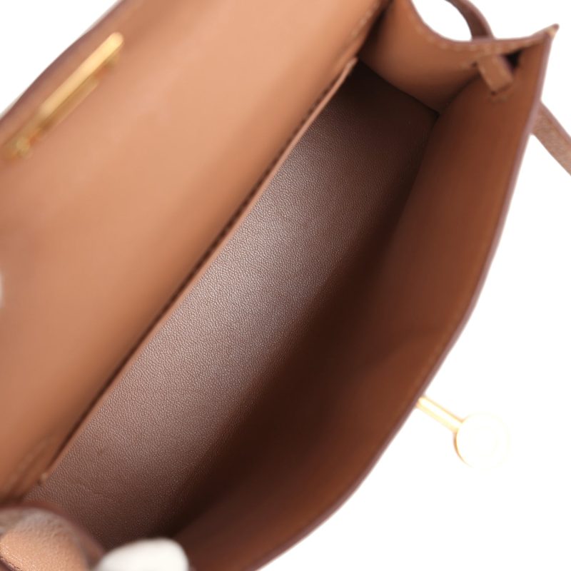 Hermes Kelly Sellier 20 Quebracho Chevre Gold Hardware - Image 7