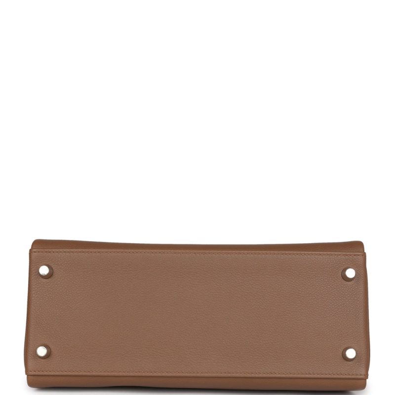 Hermes Kelly Retourne 28 Alezan Evercolor Palladium Hardware - Image 5