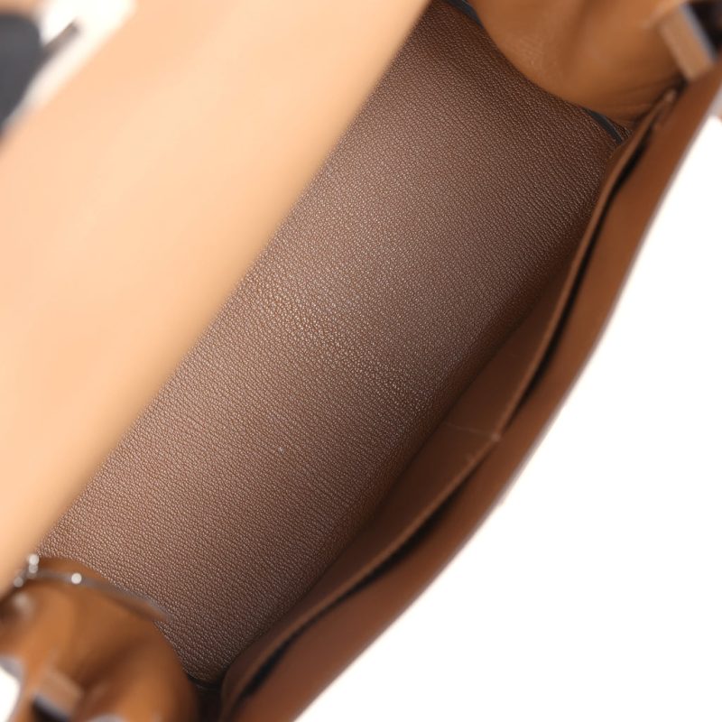Hermes Kelly Retourne 28 Alezan Evercolor Palladium Hardware - Image 7
