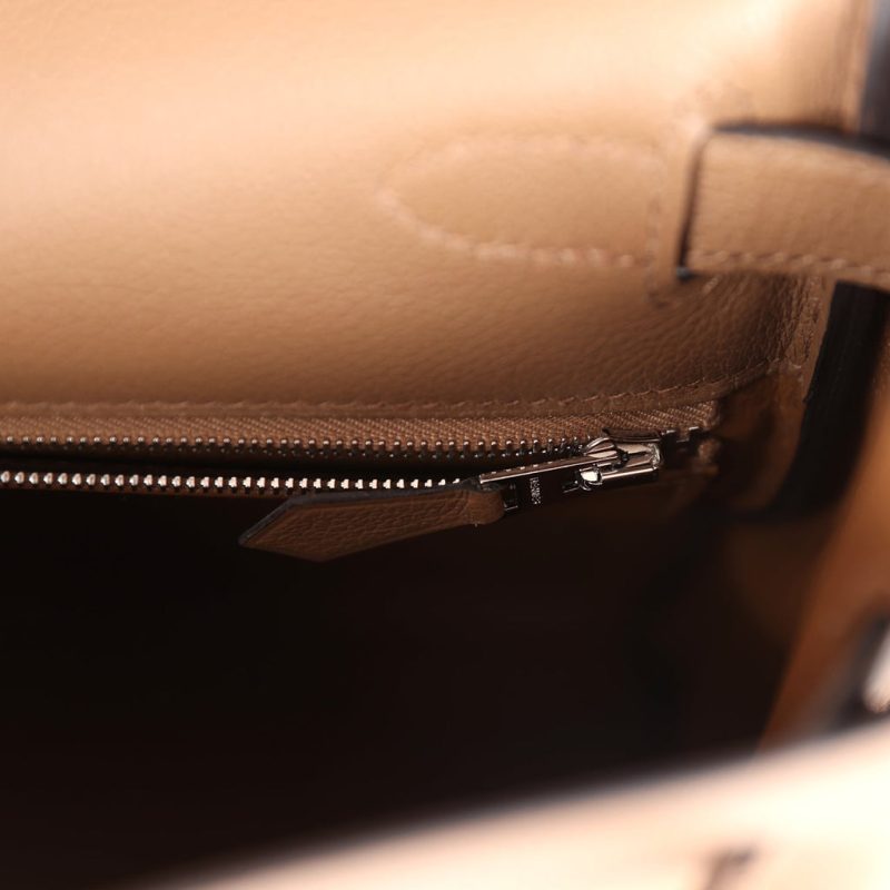 Hermes Kelly Retourne 28 Alezan Evercolor Palladium Hardware - Image 8