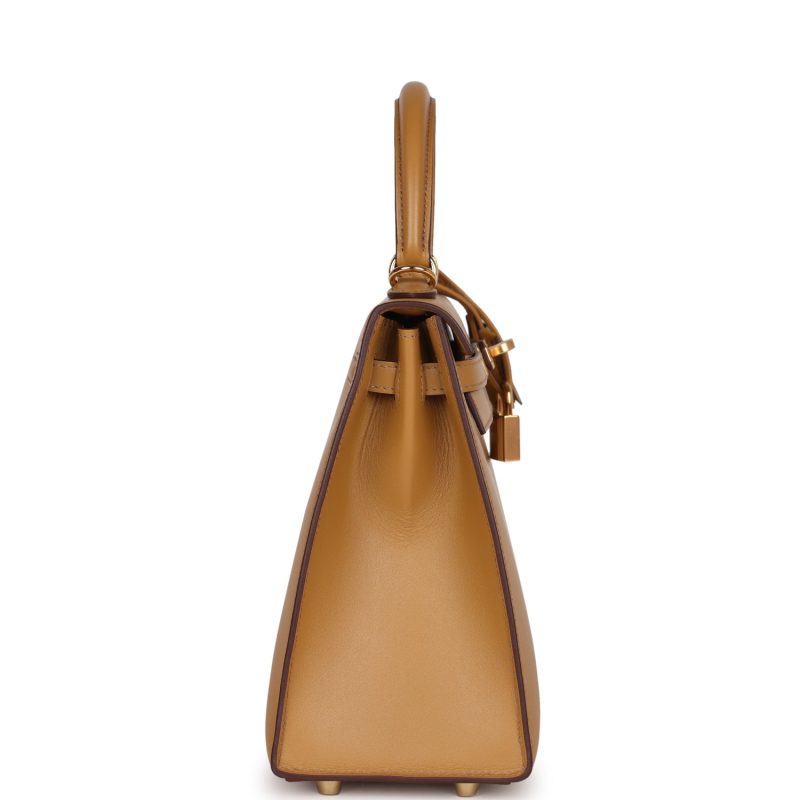 Hermes Kelly Sellier 25 Poussiere Tadelakt Gold Hardware - Image 3