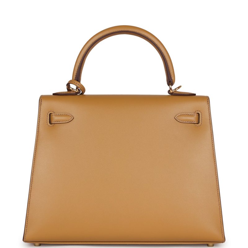 Hermes Kelly Sellier 25 Poussiere Tadelakt Gold Hardware - Image 4