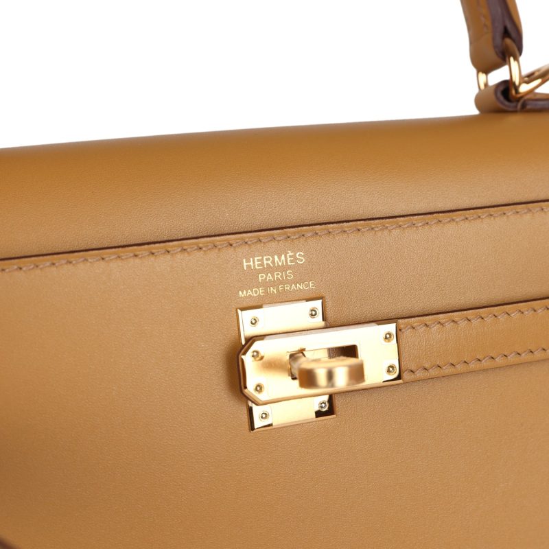 Hermes Kelly Sellier 25 Poussiere Tadelakt Gold Hardware - Image 6