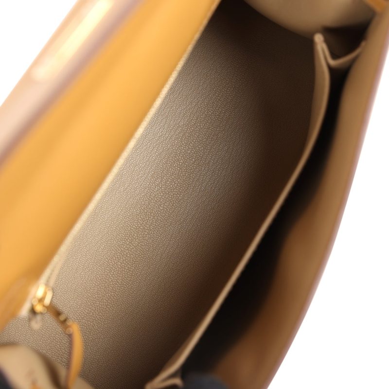 Hermes Kelly Sellier 25 Poussiere Tadelakt Gold Hardware - Image 7