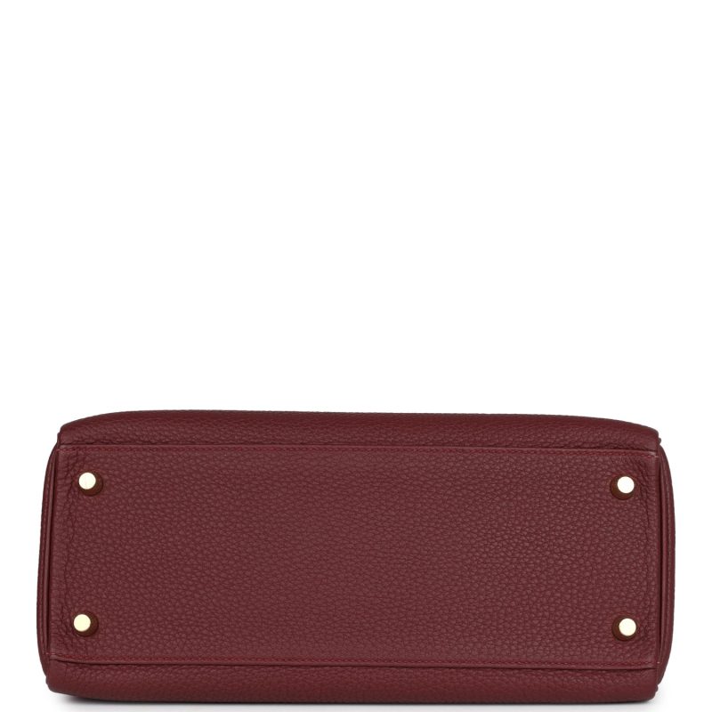 Hermes Kelly Retourne 28 Rouge H Togo Gold Hardware - Image 5