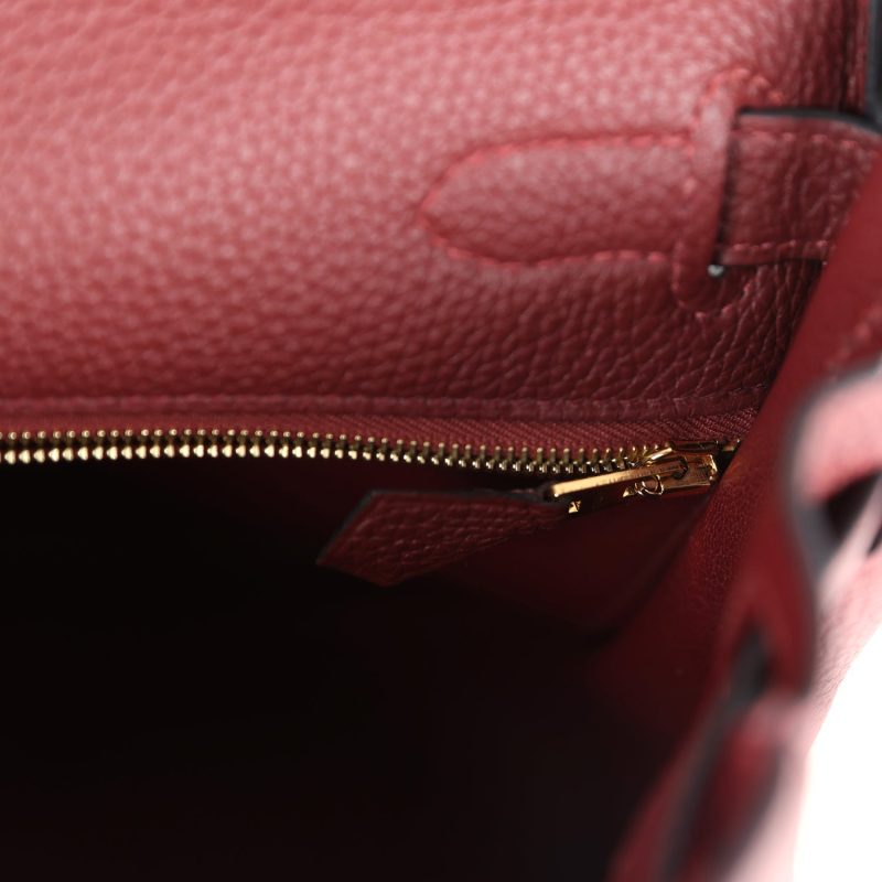 Hermes Kelly Retourne 28 Rouge H Togo Gold Hardware - Image 8