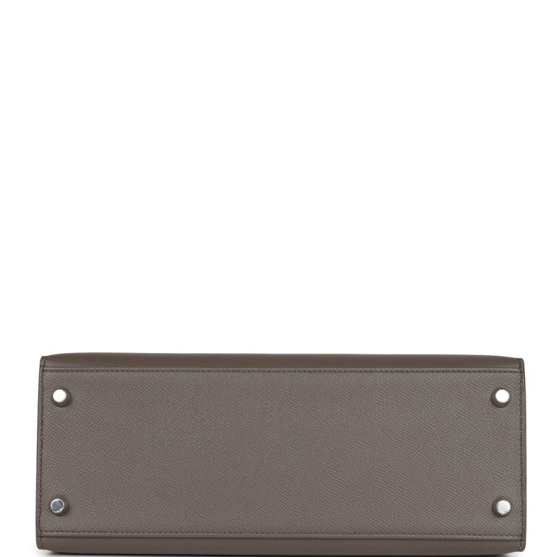 Hermes Kelly Sellier 28 Etain Epsom Palladium Hardware - Image 5