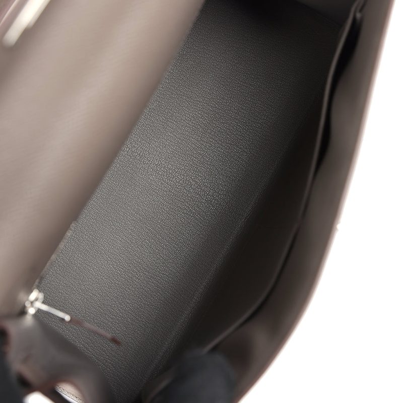 Hermes Kelly Sellier 28 Etain Epsom Palladium Hardware - Image 7
