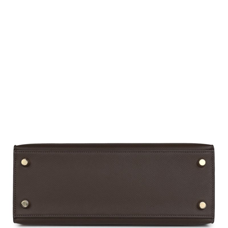 Hermes Kelly Sellier 25 Ecorce Epsom Gold Hardware - Image 5