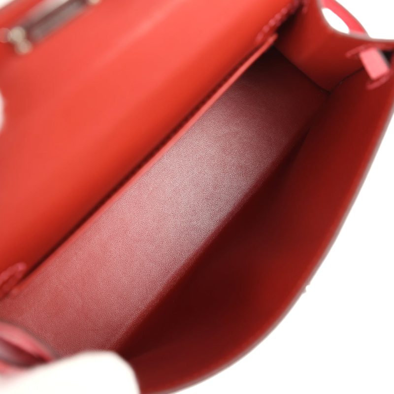 Hermes Kelly Sellier 20 Rose D’Ete Verso Chevre Palladium Hardware - Image 7