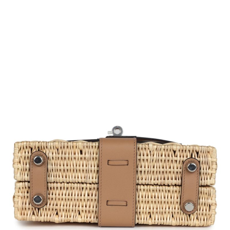 Hermes Mini Picnic Kelly 20 Chai Swift Palladium Hardware - Image 5