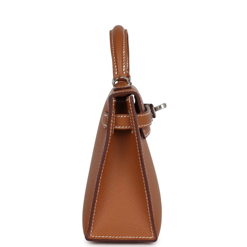 Hermes Kelly Sellier 20 Gold Epsom Palladium Hardware - Image 3