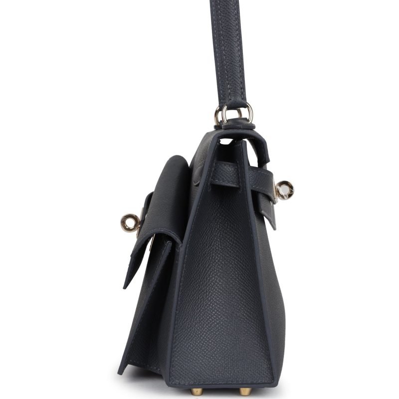Hermes Kelly Sellier En Desordre 20 Ardoise Epsom Permabrass Hardware - Image 3