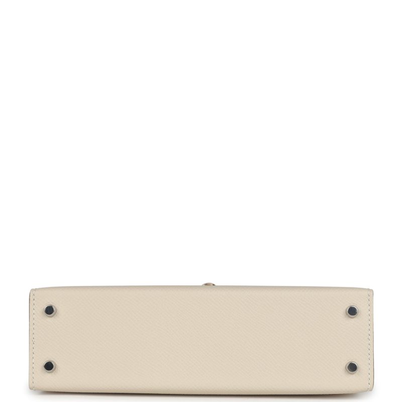 Hermes Kelly Sellier 20 Craie Epsom Electrum Hardware - Image 5