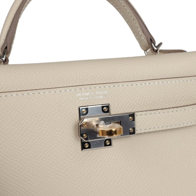 Hermes Kelly Sellier 20 Craie Epsom Electrum Hardware - Image 6